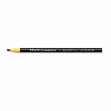 DIXON TICONDEROGA Dixon, China Marker, Black, Thin, Dozen 00081